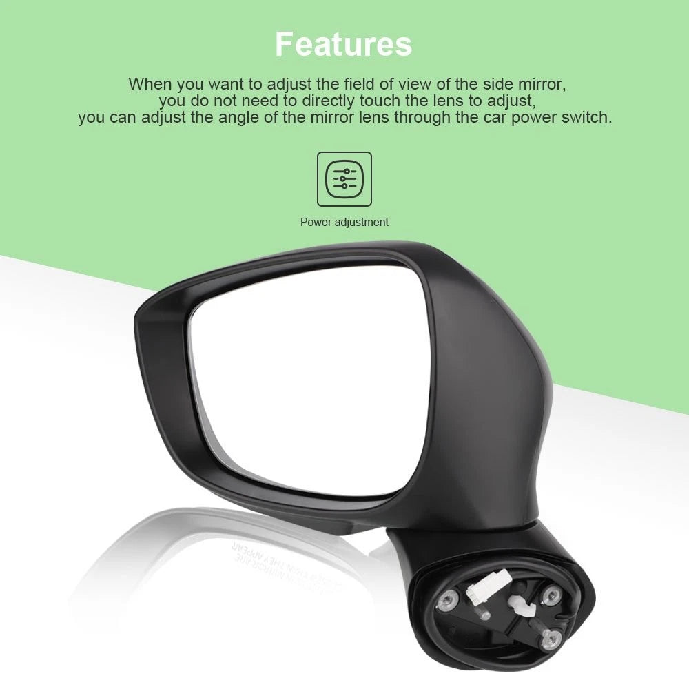 Power Heated Turn Signal Mirror for Mazda CX-5 (2015–2016) - Black