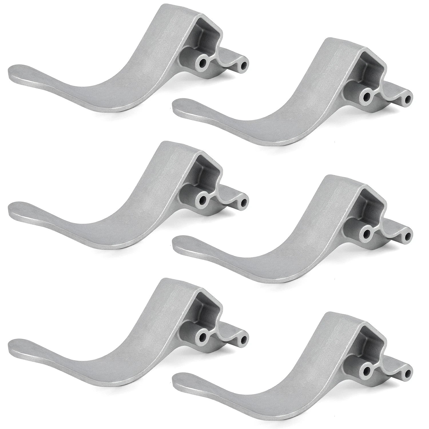 Set of 6 Easy-Off Aluminum Tarp Stops with Clevis Pins - 1705454