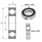 Deep Groove Ball Bearing 6309DDU for Scooter Skateboard (P0 45x100x25mm)
