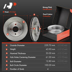 Front Disc Brake Rotors & Ceramic Pads for Nissan Versa (2012-2019)