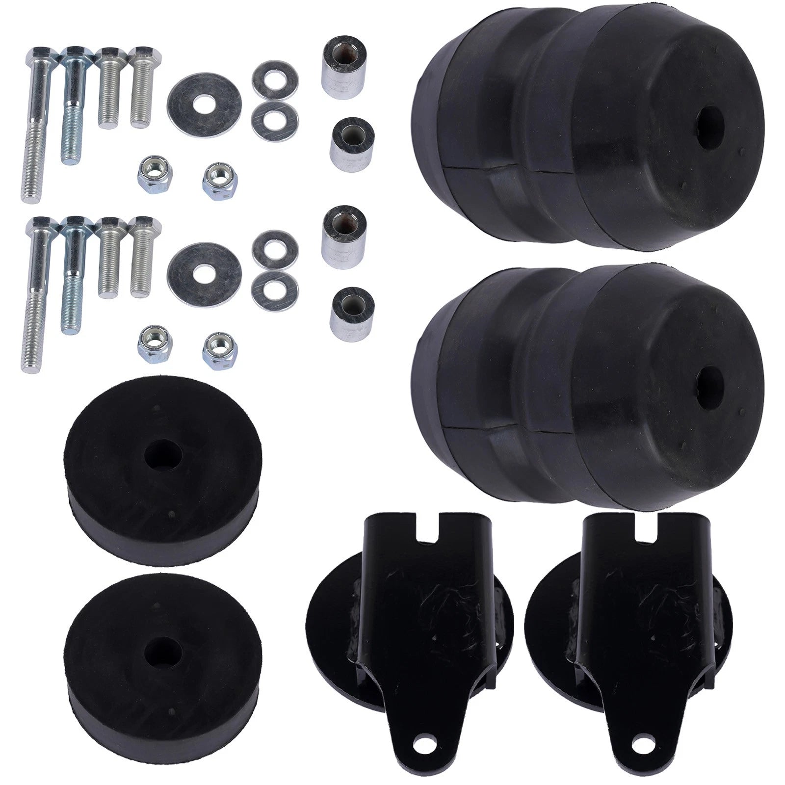 Rear Rubber Helper Suspension Bump Stops for Chevy Silverado 1500 2500 (1999–2010)