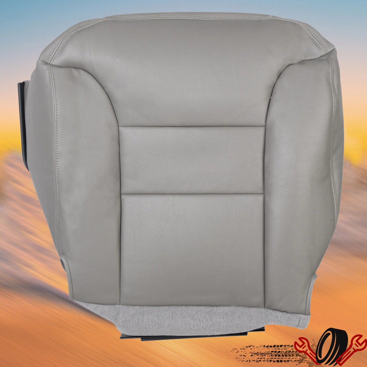 Driver Bottom Seat Cover for Chevy Tahoe/Suburban/Silverado (1995–1999) Gray