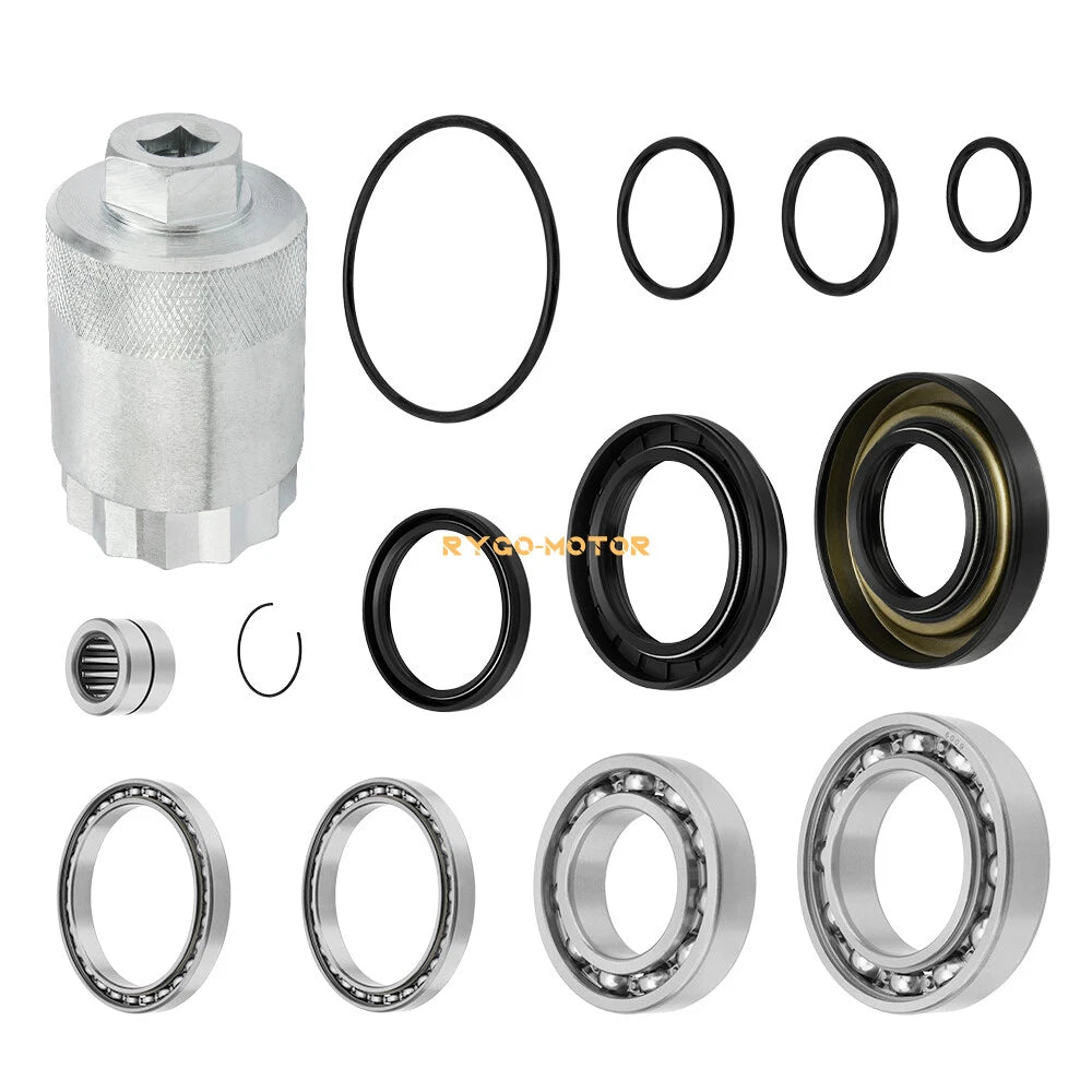Rear Differential Bearings Seal Kit & Pinion Tool for Honda TRX420TM (2007–2014)