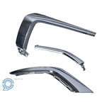 3 pc Set Front Bumper Chrome Trim Molding for Mitsubishi Outlander (2016-2019)