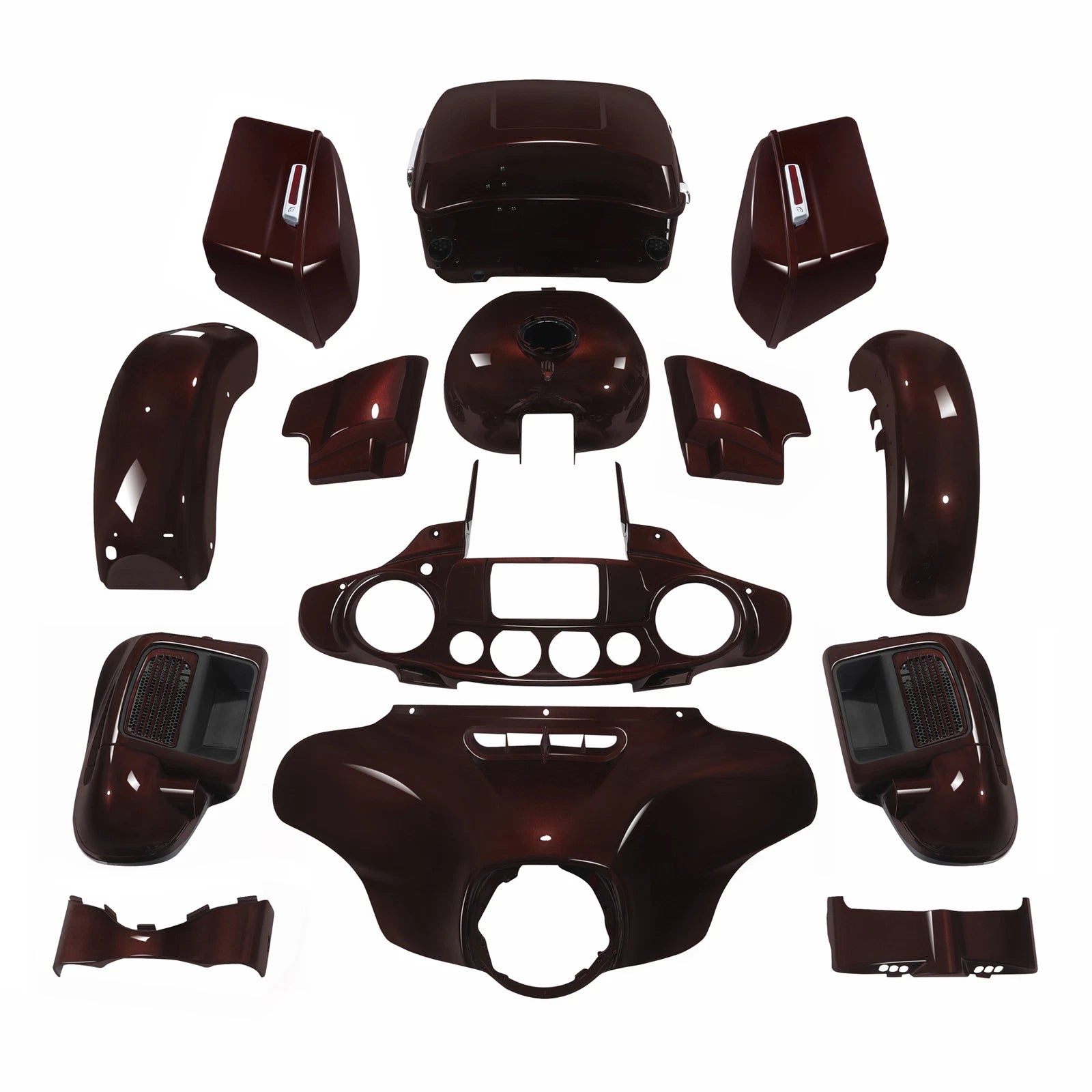 Fairings Bodywork Kit for Harley Electra Glide (2014–2021) Midnight Crimson