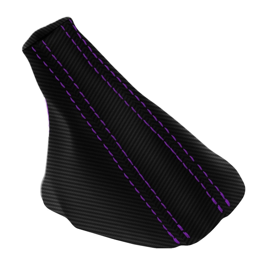 Automatic Shift Boot for Audi Q7 (2007–2015) Carbon Fiber Purple Stitch
