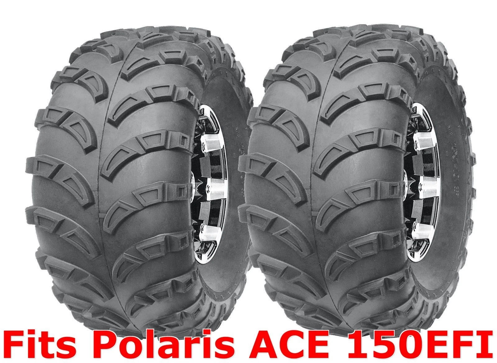Set of 2 Rear Tires 22x10-10 for Polaris ACE 150EFI (2015–2023) Mud 6PR