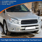 Front Car Bumper Tow Hook Cover for Toyota RAV4 (2009–2011) No. 532850R906 White