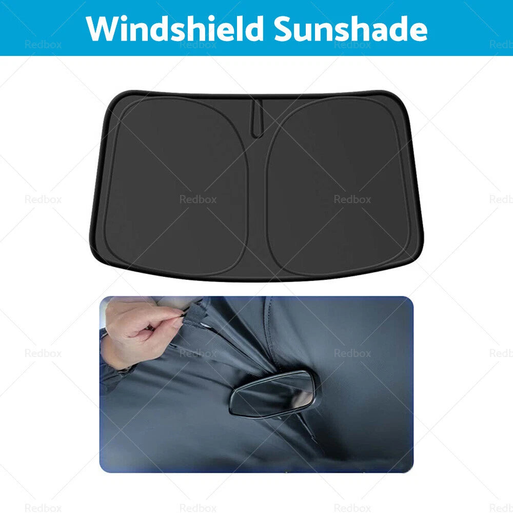Sunroof Sunshade for Tesla Model Y (2020–2023) - UV Blocking Front & Rear