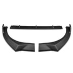 3Pc Front Bumper Lip Splitter Diffuser for Elantra (2021–2022) Matte Black