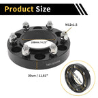 2 Pcs Wheel Spacers 6x139.7mm M12x1.5 for Toyota Fortuner (2005–2023)