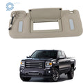 Driver Left Side Sun Visor for Silverado Sierra Tahoe Yukon (2007–2014) Gray