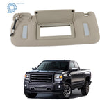 Driver Left Side Sun Visor for Silverado Sierra Tahoe Yukon (2007–2014) Gray