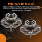 Pair Rear Wheel Bearing Hub Assembly for Honda Accord (1994–1997) 2122911