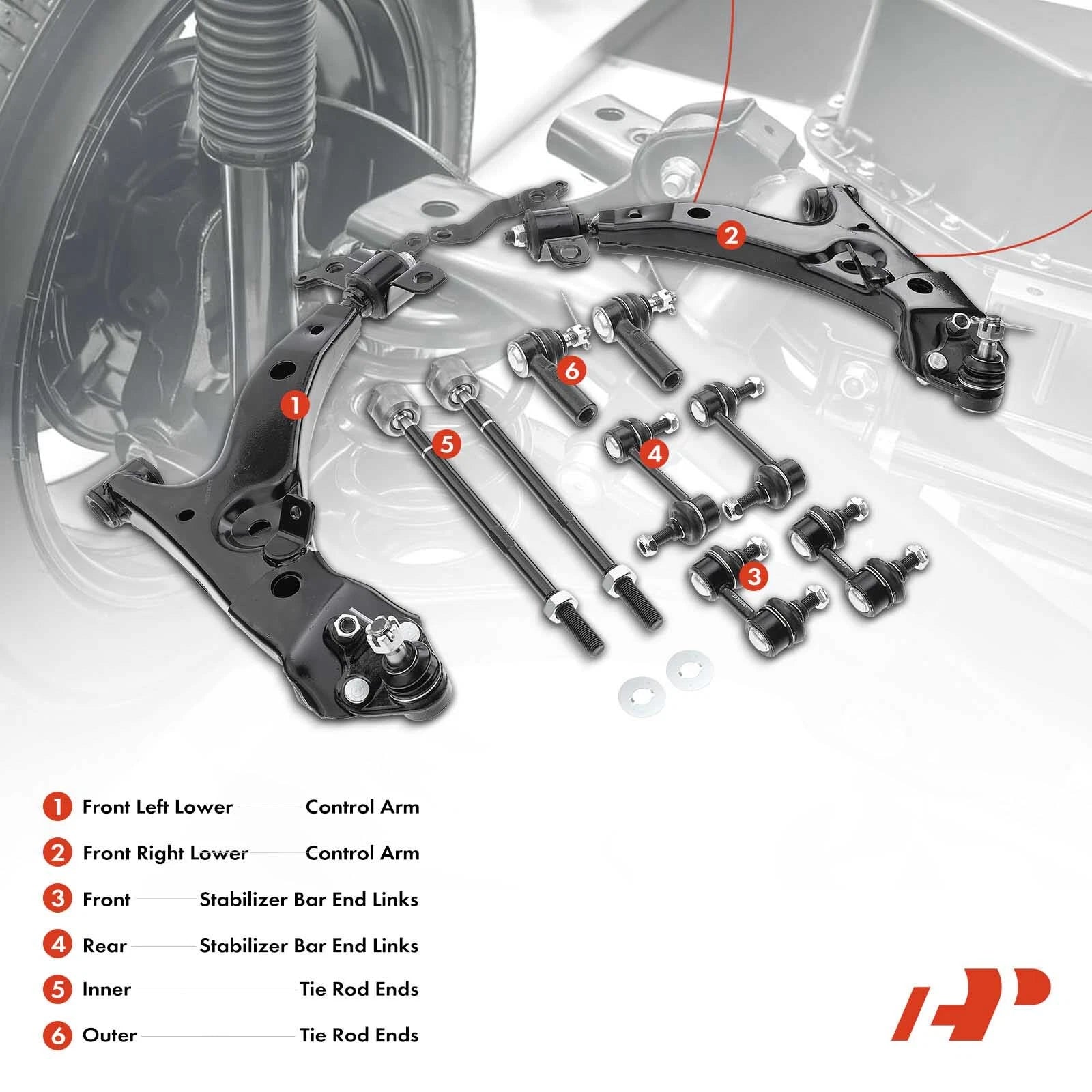 10x Front Lower Control Arm Sway Bar Link for Toyota Corolla