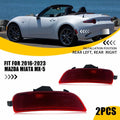 2X Red Lens Rear Side Marker Lights for Mazda MX-5 Miata (2016–2022)