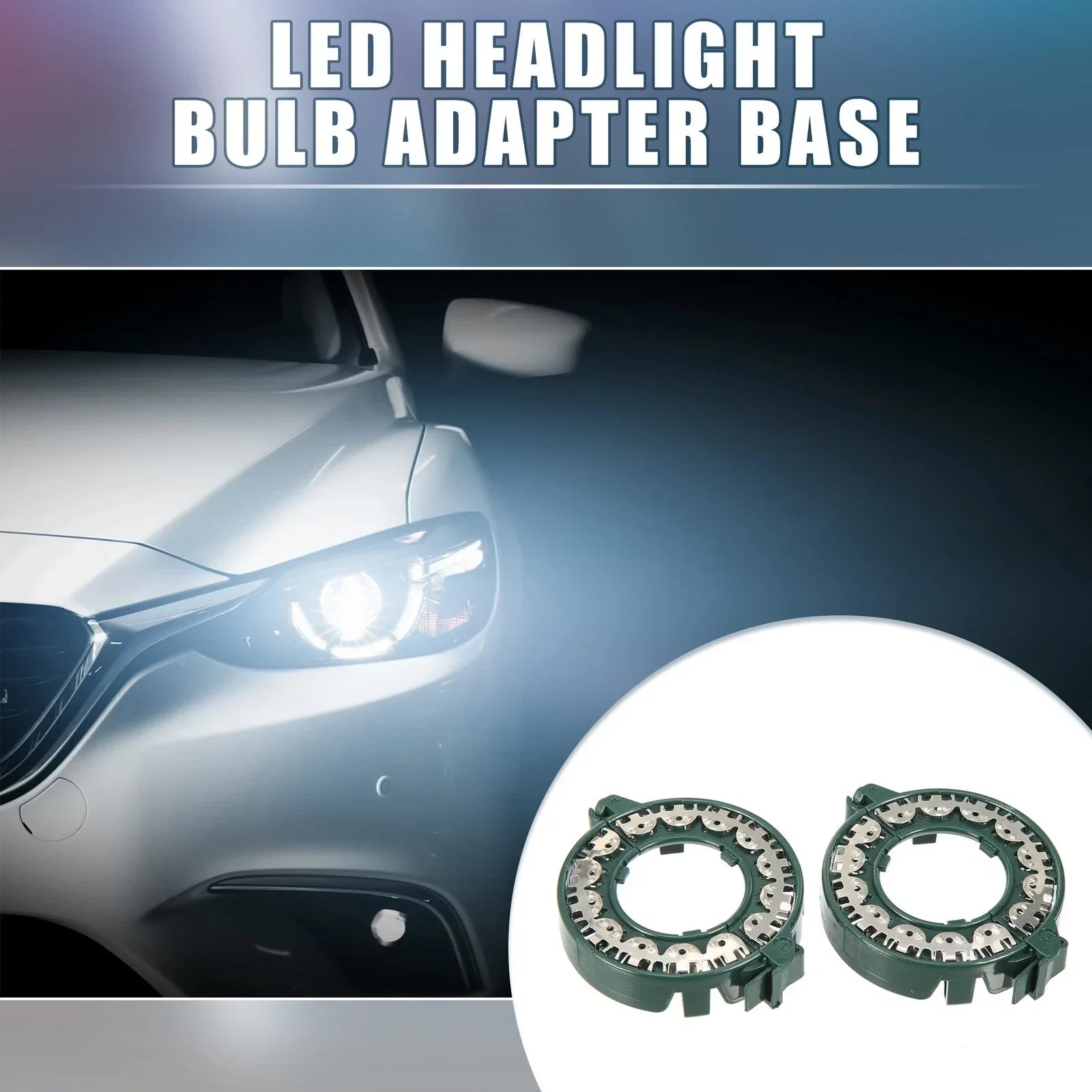 LED Headlight Bulb Holder Adapter for Audi, BMW
