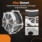 Air Cleaner Filter Intake Set for Sportster Iron XL (2004-2022)