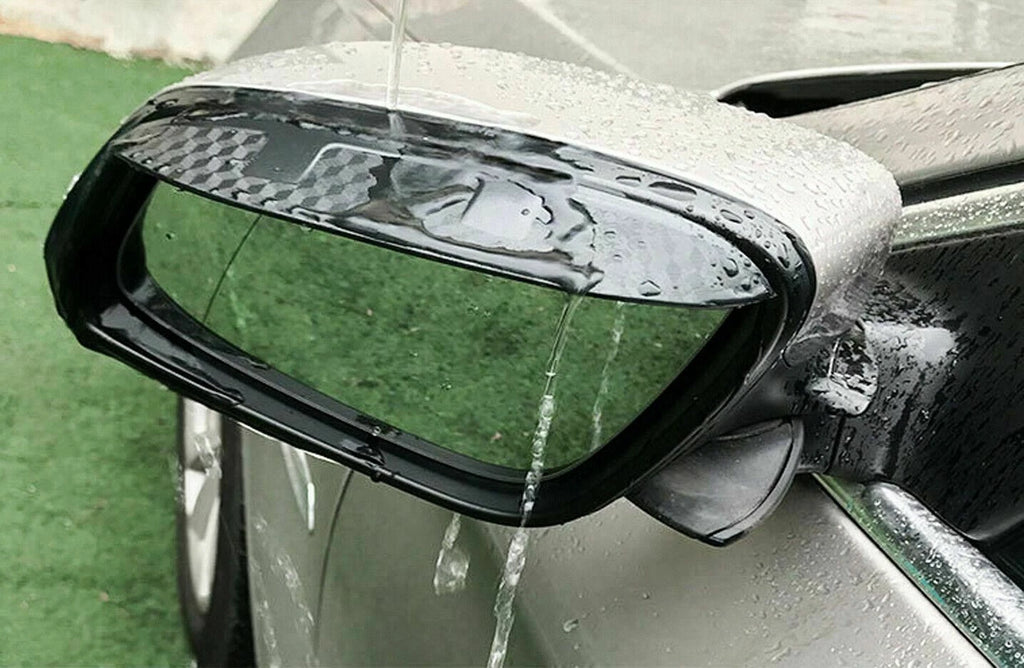 2Pcs Carbon Fiber Side Mirror Rain Snow Visor Guards for Nissan (2014-2024)