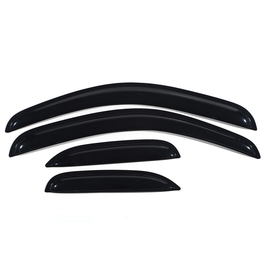 Set of 4 Acrylic Window Visors for Chevy Silverado GMC Sierra (2007–2013)