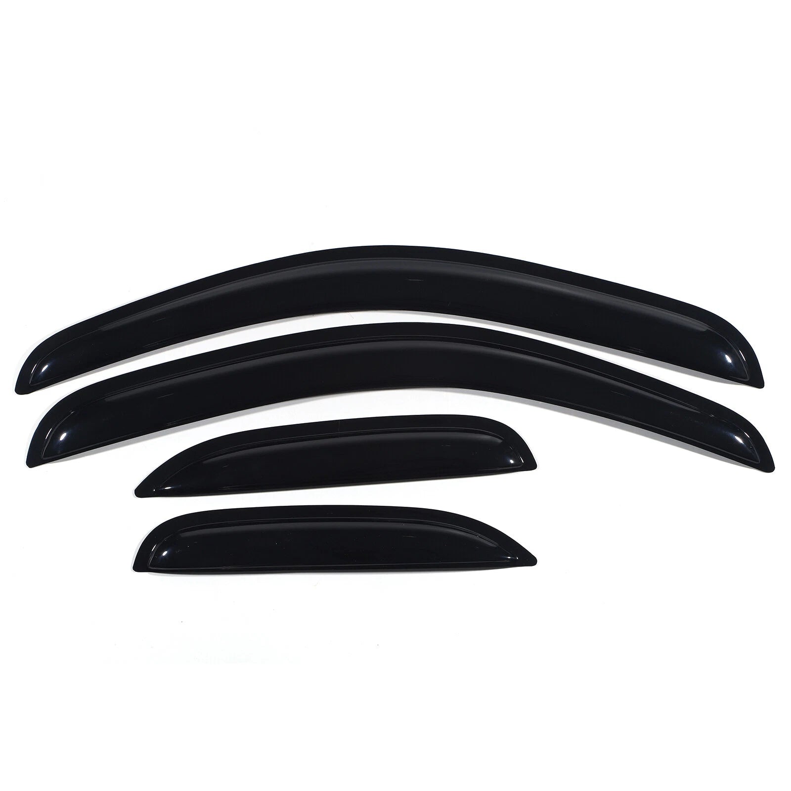 Set of 4 Acrylic Window Visors for Chevy Silverado GMC Sierra (2007–2013)
