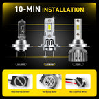 H7 LED Headlight Bulb Kit for - 6500K 60000LM
