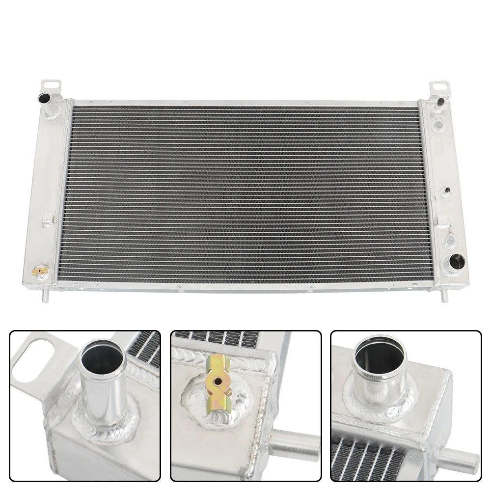 3-Row Aluminum Radiator for Chevy Silverado 1500 2500 HD (1999–2014)
