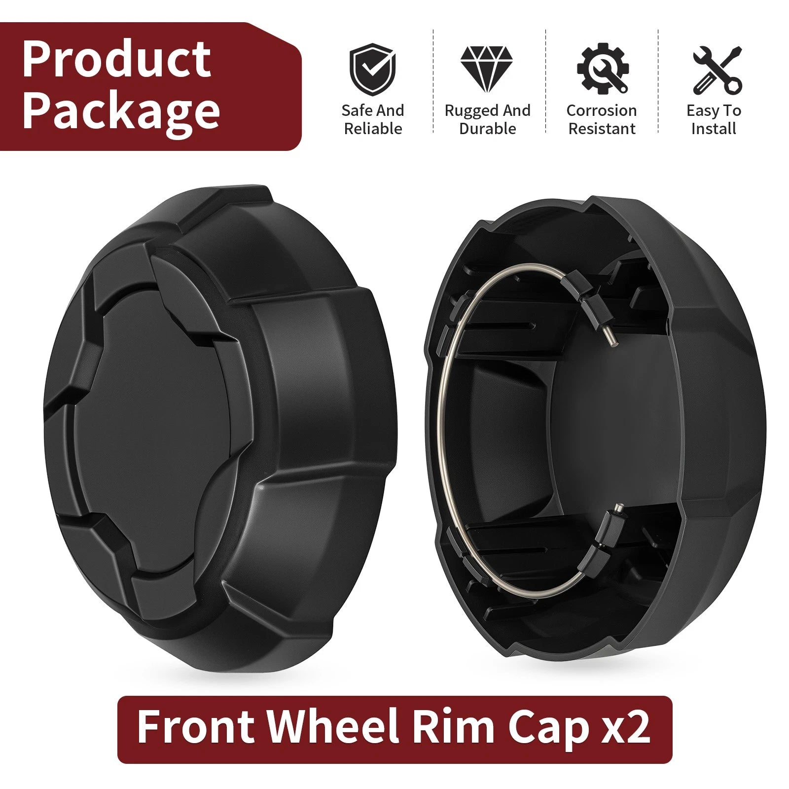 Front Wheel Rim Cap for Polaris Ranger SP 570 Crew SP 570 (2022–2025)