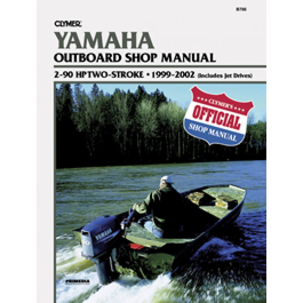 Yamaha Outboard Workshop Manual for 2hp to 90hp Engines (1999–2002) B786