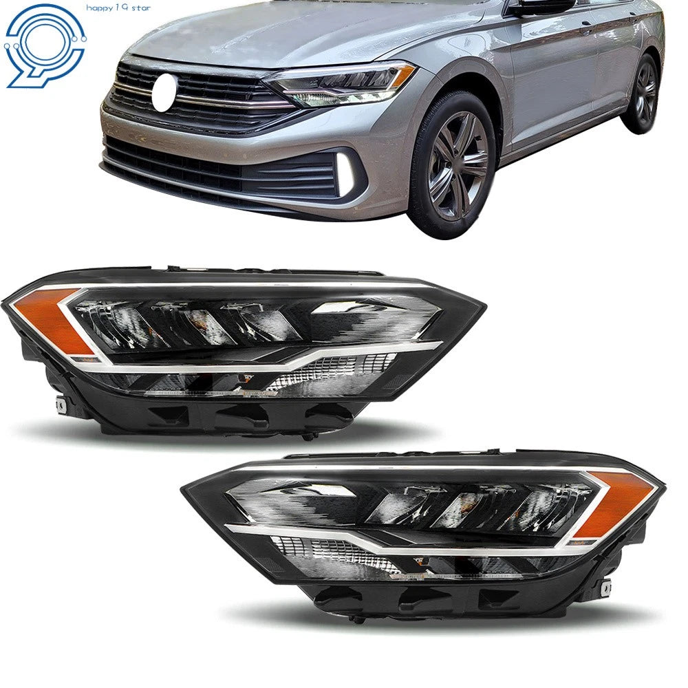 Projector Headlights LED w/DRL for Volkswagen Jetta (2019–2023) LH+RH