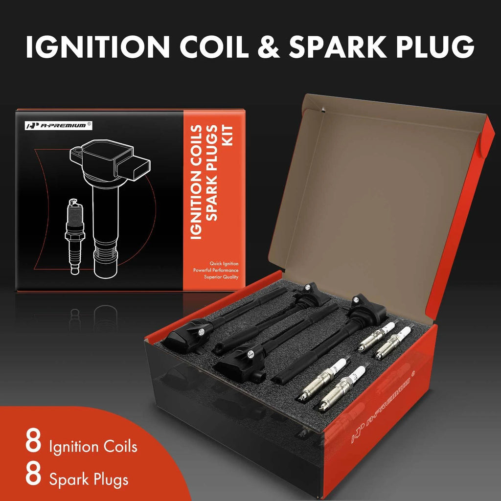 Set of 8 Ignition Coils & Spark Plugs for Ford F-150