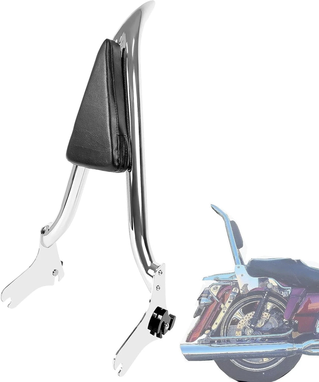 22'' Backrest Sissy Bar for Harley Road King, Street Glide, Electra Glide (1997–2008)