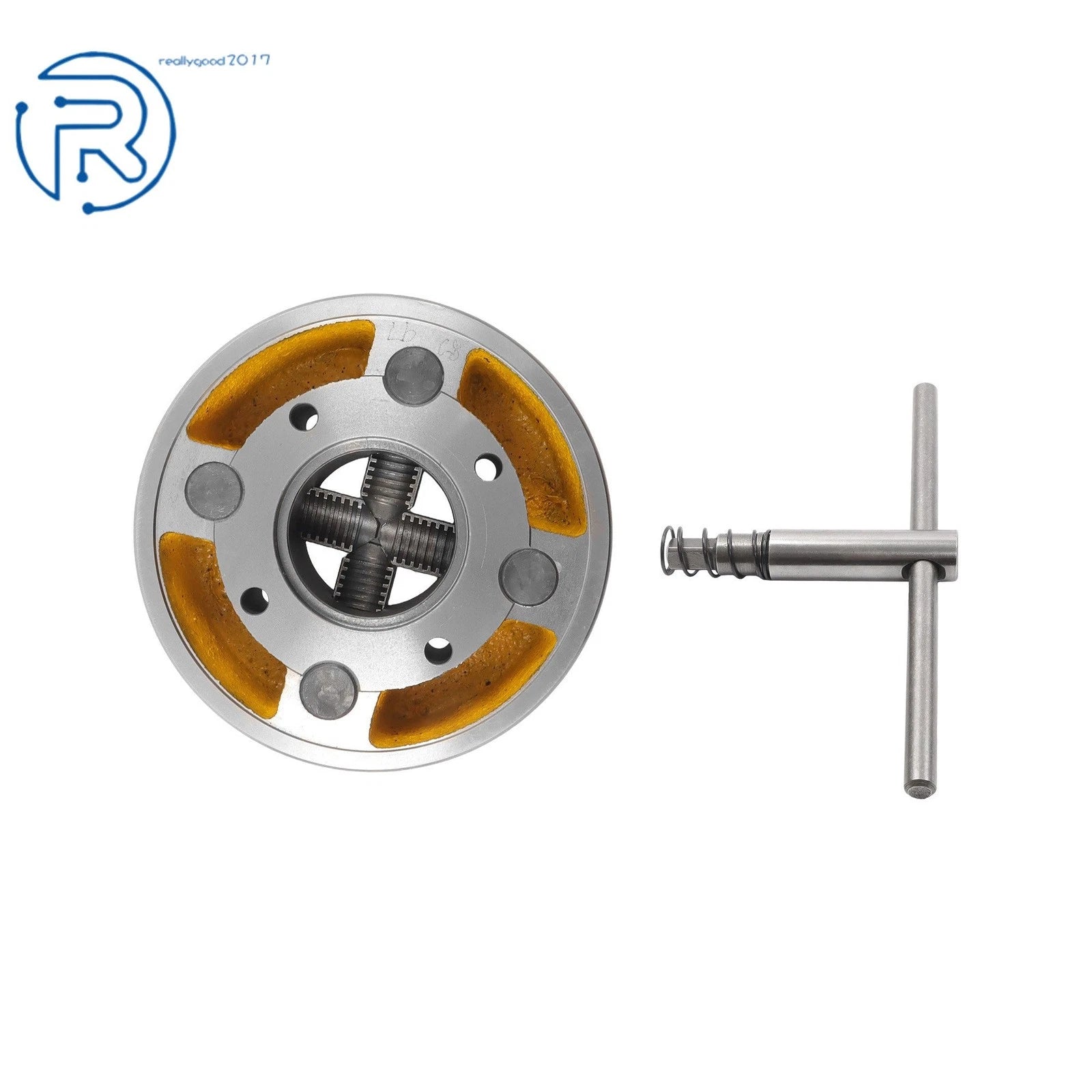 4-Jaw Lathe Chuck for Metal Lathe K72-200 (8" Alloy Steel)