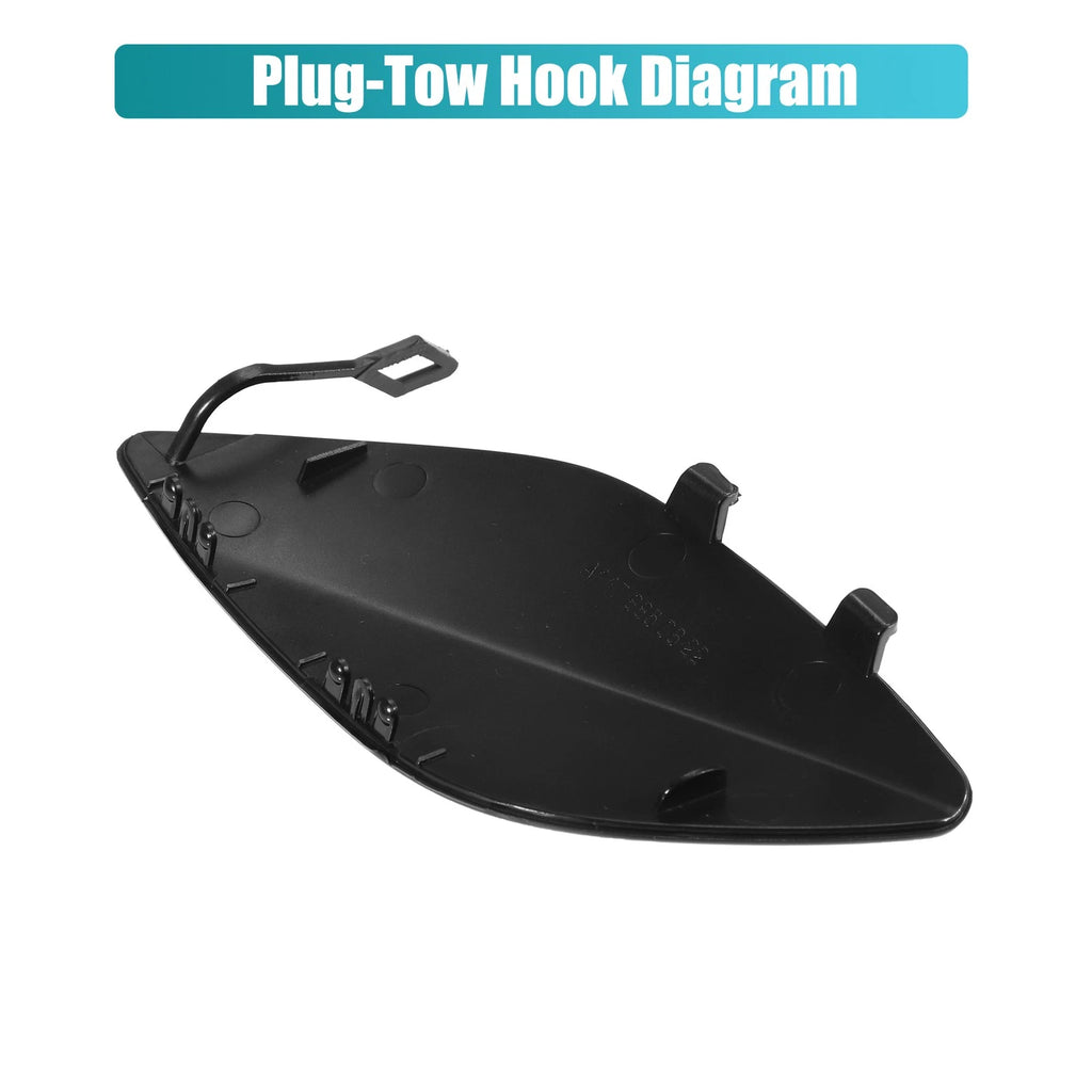 Front Bumper Tow Hook Cover for Mercedes-Benz CLA-Class (2014–2019) No.A1178850622 Black