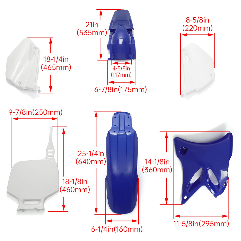 Complete Plastics Kit Fairing Bodywork Set for Yamaha YZ85 (2002–2014)
