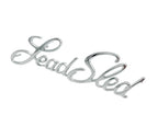 Chrome Die Cast Lead Sled Emblem for Hot Rod Custom (Universal)