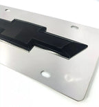 Chrome Bowtie Emblem License Plate Frame with Logo for Chevy (1999–2014)