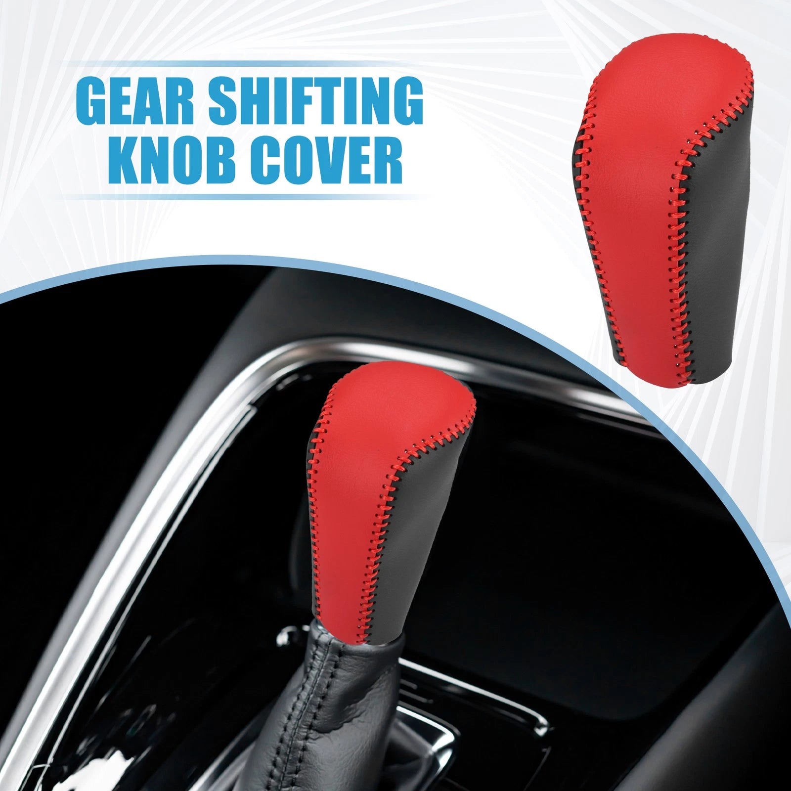 Gear Shifting Knob Cover for Mazda CX-5 (2017–2021) Red Trim