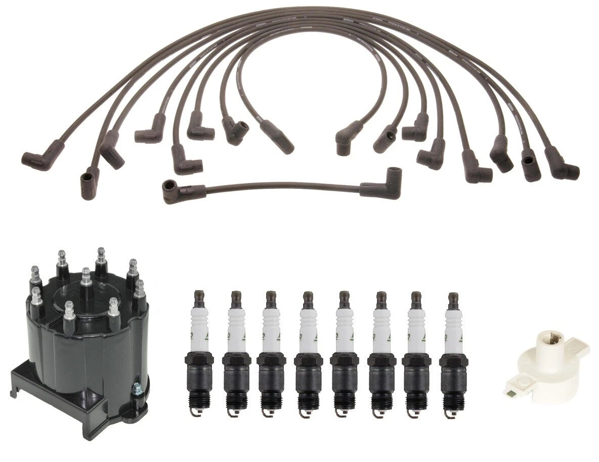 ACDelco Ignition Kit Set of 4 Spark Plugs & Distributor Rotor Cap for Chevy GMC V8