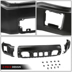 Front Bumper Face Bar for GMC Sierra 1500 (2014–2015) Black w/o Sensor Holes