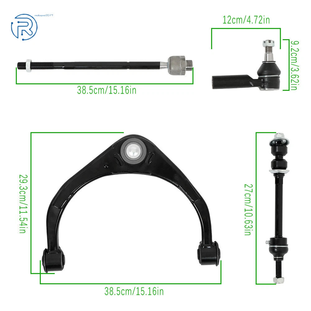12pc Suspension Control Arm and Ball Joint Kit for Dodge Ram 1500 (2009–2012)