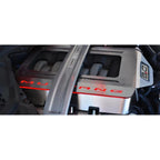 Polished Engine Shroud Cover with White LED for 2015–2017 Ford Mustang GT V8