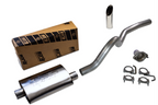 2.5" Aluminized Exhaust Kit for Jeep Wrangler TJ (2001–2006) - Borla Tip