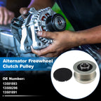 Set of 1 Alternator Freewheel Clutch Pulley for Buick Encore (2013–2015) 13581893
