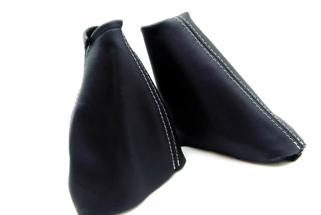 Set of 2 Manual & E Brake Boots for Ford Focus (2000–2007) Gray Stitch
