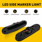 Set of 2 Clear Side Marker Lights for Mazda Miata MX-5 (1990–1997)