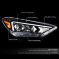 Right Passenger Projector Headlight Assembly for Tucson (2019–2021)