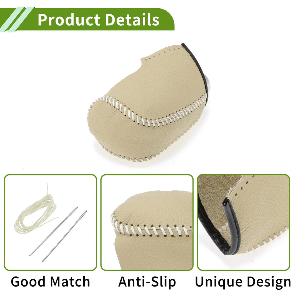Gear Shift Knob Cover for Nissan Altima (2013–2018) Pebbled Beige