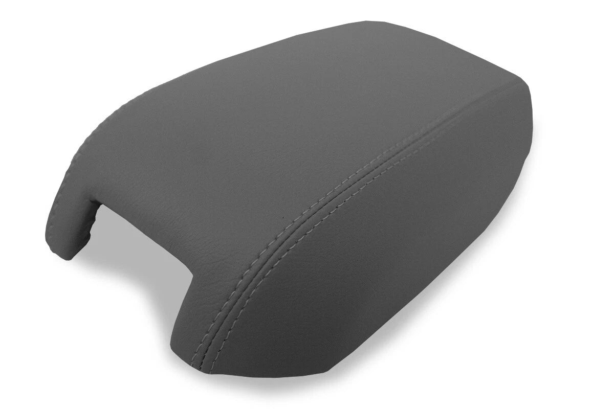 Leather Console Lid Pull Over Cover for Volvo XC90 (2003–2014) Gray