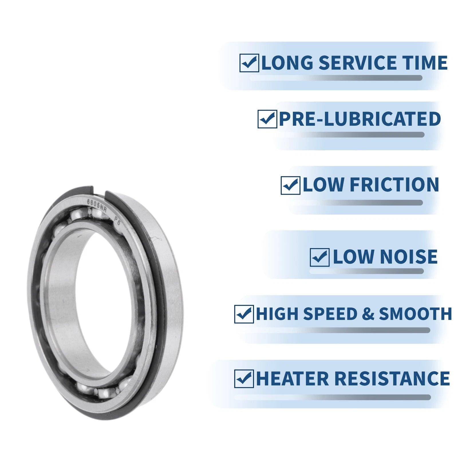 Deep Groove Ball Bearing P5 for Scooter Skateboard Wheel (25x37x7mm)